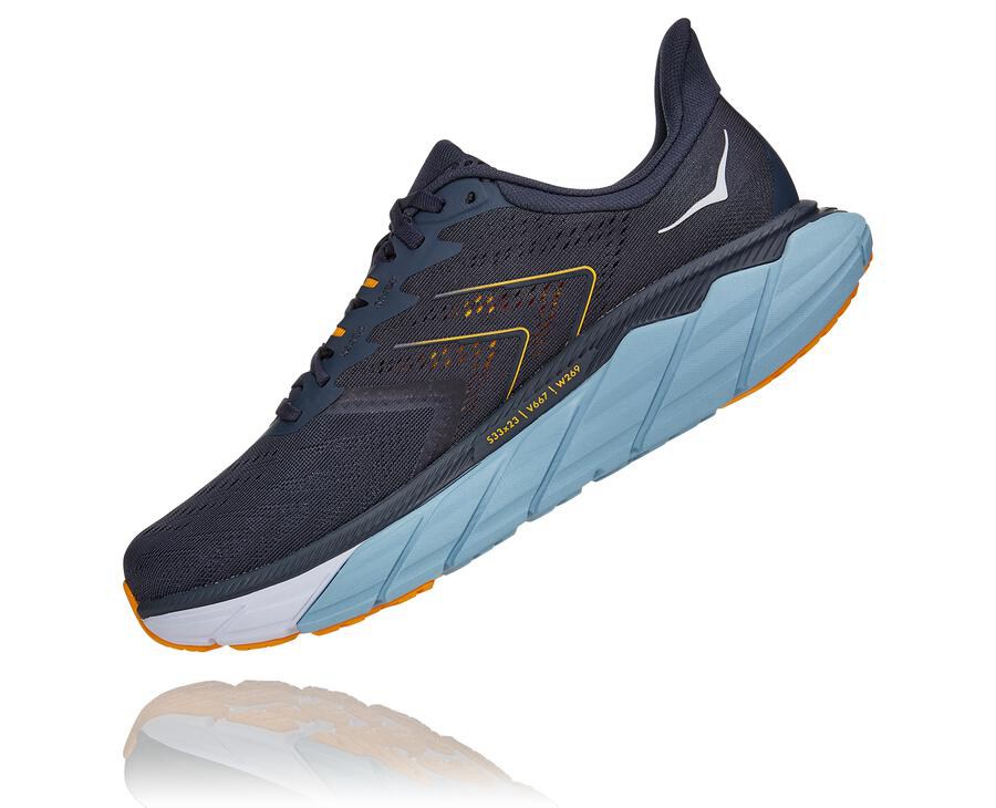 Zapatos Para Caminar Hoka One One Hombre Azul Marino - Arahi 5 - MSKE74693